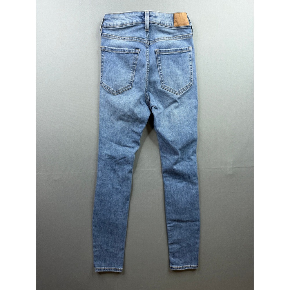 Aeropostale Super High Rise‎ Jegging Womens Blue Skinny Stretch Denim 24x27